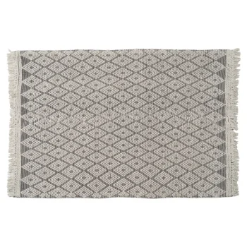 IXIA Alfombras^ALFOMBRA BLANCO-NEGRO TEJIDO DECORACIÓN 200 X 300 CM