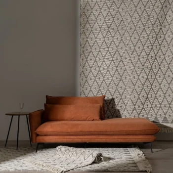 IXIA Alfombras^ALFOMBRA BLANCO-NEGRO TEJIDO DECORACIÓN 160 X 230 CM