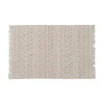 IXIA Alfombras^ALFOMBRA CREMA TEJIDO DECORACIÓN 160 X 230 CM