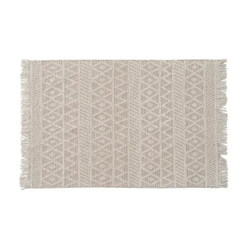 IXIA Alfombras^ALFOMBRA CREMA TEJIDO DECORACIÓN 160 X 230 CM