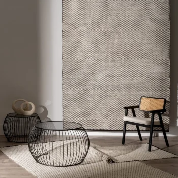 IXIA Alfombras^Alfombra De Tejido Blanco Y Negro 160 X 230 Cm