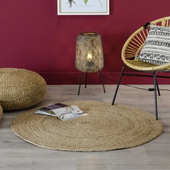 IXIA Alfombras^Alfombra Redonda De Yute Natural Diámetro 180 Cm