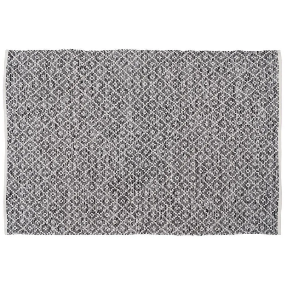 IXIA Alfombras^Alfombra Reversible De Poliéster Y Algodón Gris - Blanco 230 X 160 Cm