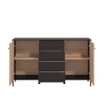 NAKURA Muebles De Salón^Aparador Aquitania Ébano - Natural 157 X 93 X 40 Cm