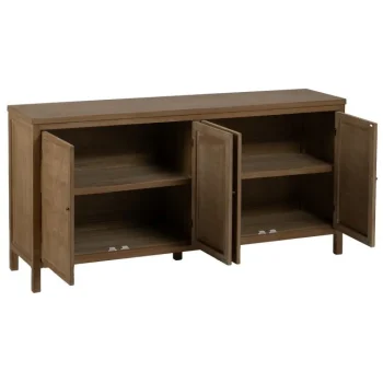 IXIA Muebles De Salón^Aparador De Madera De Paulonia Brayan 4 Puertas Color Natural 160 X 80 X 40 Cm