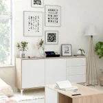 FORES Muebles De Salón^Aparador De Salón Blanco Brooklyn Bilbao 154 X 74 X 41 Cm