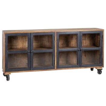 IXIA Muebles De Salón^Aparador Madera Con Ruedas Estilo Industrial