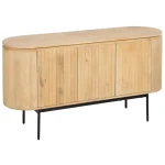 IXIA Muebles De Salón^Aparador Montmartre Natural - Negro Madera Mango - Hierro