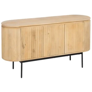 IXIA Muebles De Salón^Aparador Montmartre Natural - Negro Madera Mango - Hierro