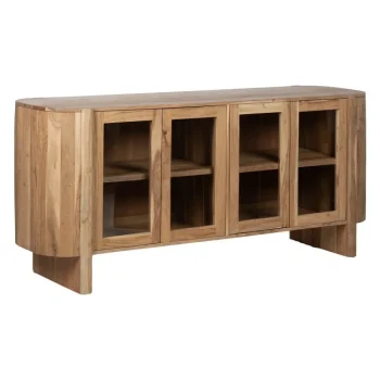 IXIA Muebles De Salón^Aparador Vitrina Creel Madera De Acacia 180 X 80 X 40 Cm