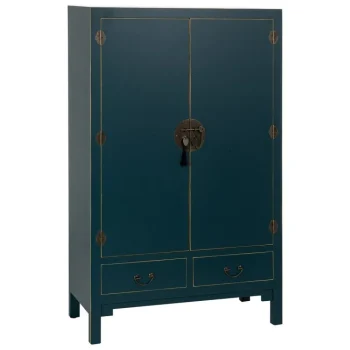 IXIA Armario Salón^Armario Azul Madera '' Oriente'' 100 X 45 X 160 Cm
