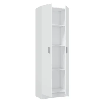 FORES Mueble Auxiliar Cocina^Armario Despensero 2 Puertas Blanco Use 59 X 180 X 37 Cm