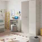 FORES Armarios Juveniles^Armario Juvenil Blanco Alpes - Basalto Ares Plus 90 X 200 X 52 Cm