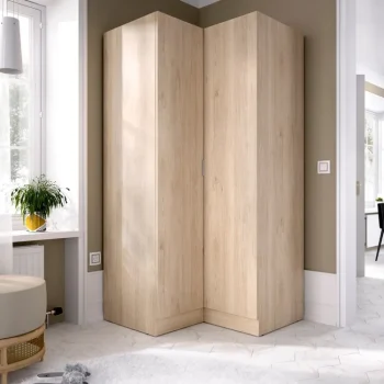 DEKIT Armarios Roperos^Armario Rincon Essen Natural 91 X 93 X 184 Cm