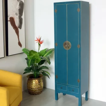 IXIA Muebles De Salón^Armario Salón Auxiliar 2 Puertas Oriente, Azul