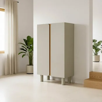 IXIA Armario Salón^Armario Salón Malta 2 Puertas Taupe 80 X 137 X 40 Cm