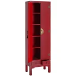IXIA Armario Salón|Muebles De Salón^Armario Salón Oriente Rojo  2 Puertas 2 Cajones 55 X 185 X 33 Cm