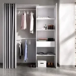 DEKIT Armarios Roperos^Armario Vestidor Suit A Medida Con Cortina Y Cajón