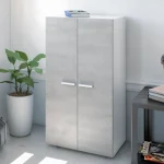 FORES Zapateros^Armario Zapatero Star, Blanco - Cemento 55 X 103 X 36 Cm