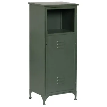 IXIA Armario Salón^Auxiliar Vitrina 1 Puerta Industrial Verde Menta 48 X 116 X 35 Cm