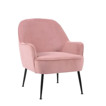 NAKURA Sillones^Butaca Badalona Amur Tapizada En Tela Velvet Rosa 66 X 80 X 66 Cm