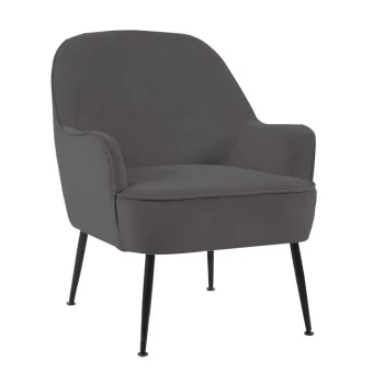 NAKURA Sillones^Butaca Terciopelo Badalona Amur Velvet Gris 66 X 90 X 66 Cm