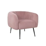 NAKURA Sillones^Butaca Zaragoza Estética Pop Velvet Rosa 81 X 72 X 75 Cm