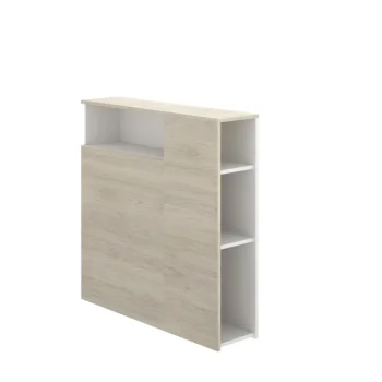 DEKIT Cabeceros De Cama^Cabecero De Cama Juvenil Ten Con Estante Y Mesita Roble Natural 97 X 95 X 24 Cm