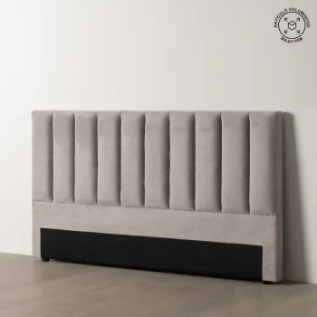 IXIA Cabeceros De Cama^CABECERO GRIS TEJIDO DORMITORIO 190 X 8 X 100 CM
