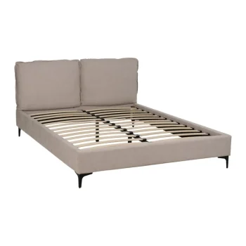 IXIA Camas Baratas^Cama Canapé Con Cabecero Tapizado Beige 163 X 93 X 215 Cm