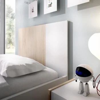 DEKIT Camas Nido 90|Camas Nido Blancas^Cama Infantil Con Cajones Y Cabecero Dina