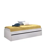 DEKIT Camas Nido 90|Camas Nido Blancas^Cama Nido Con Arrastre Lago Blanca 96 X 40 X 195 Cm