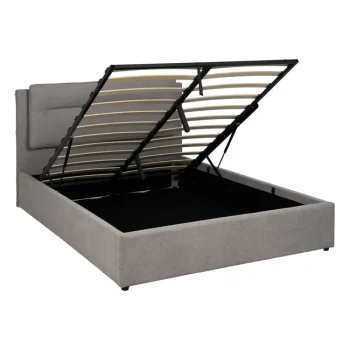 IXIA Canapés Abatibles^Canapé Abatible Láminas Con Cabecero Tapizado Gris 191x 113 X 212 Cm