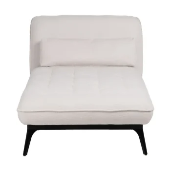IXIA Chaise Longues^Chaise Longue Tapizado En Crema Con Patas Metálicas 168 X 90 X 82 Cm