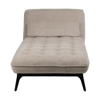 IXIA Chaise Longues^Chaise Longue Tapizado En Taupe Con Patas Metálicas 168 X 90 X 82 Cm