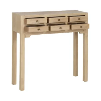 IXIA Mesas Consola^Consola De 6 Cajones Natural 85 X 85 X 26 Cm