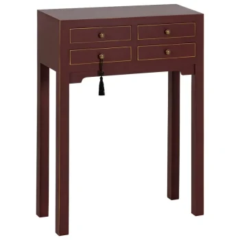 IXIA Mesas Consola^Consola "Oriente" Teja DM Y Madera De Abeto Con Detalles Dorados 85 X 26 X 85 Cm