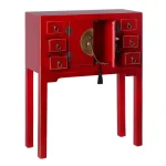 IXIA Mesas Consola^Consola Recibidor De 2 Puertas Y 6 Cajones Oriente, Roja