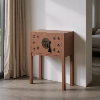 IXIA Mesas Consola^Consola Recibidor Moka 2 Puertas 6 Cajones "Oriente" 63 X 80 X 26 Cm