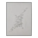 IXIA Cuadros^Cuadro Abstracto Pintado A Mano Blanco 90 X 120 Cm