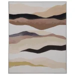 IXIA Cuadros^Cuadro Abstracto Vertical Tonos Marrones Acabado A Mano 80 X 100 X 3,8 Cm