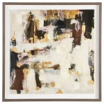 IXIA Cuadros^Cuadro Decorativo Abstracto Dorado 104 X 104 X 4,7 Cm