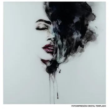 IXIA Cuadros^Cuadro En Cristal Templado Mujer Abstracta Multicolor 120 X 120 X 4 Cm