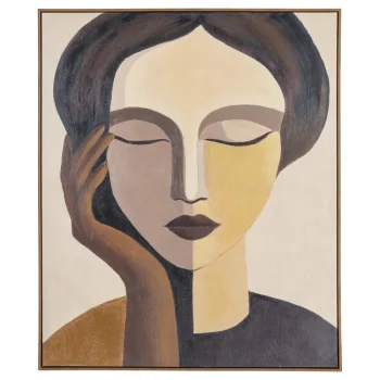 IXIA Cuadros^Cuadro Impresión Con Acabado A Mano “Rostro Dividido” 100 X 120 X 4 Cm