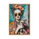 IXIA Cuadros^CUADRO MUJER MADERA-CRISTAL IMPRESO 43 X 3,50 X 63 CM