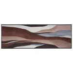 IXIA Cuadros^Cuadro Paisaje Marrón Abstracto Retocado A Mano Horizontal 125 X 50 X 3,8 Cm