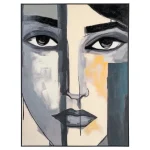IXIA Cuadros^Cuadro Pintado A Mano Mujer Gris 92 X 122 X 4,7 Cm