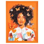 IXIA Cuadros^Cuadro Pintado A Mano Mujer Mariposas 100 X 130 X 3,5 Cm