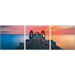 NAKURA Cuadros^Cuadro Triptico Embarcadero