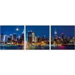 NAKURA Cuadros^Cuadro Triptico Manhattan De Noche